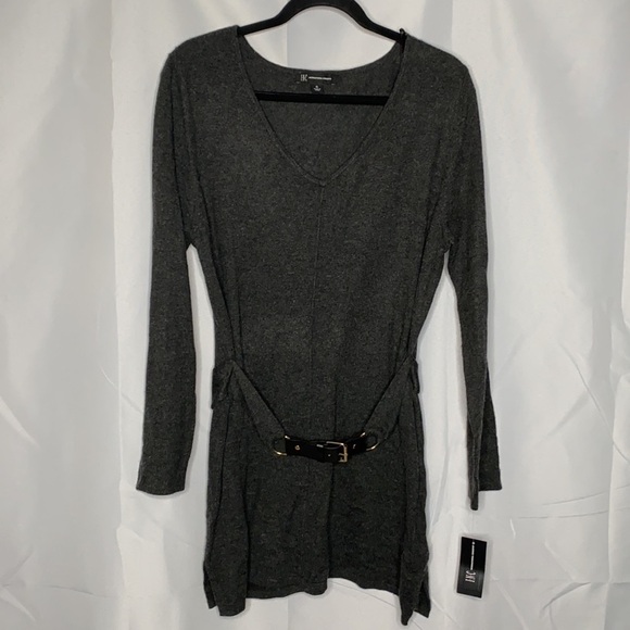 INC International Concepts Belted Tunic Sweater - Picture 2 of 7